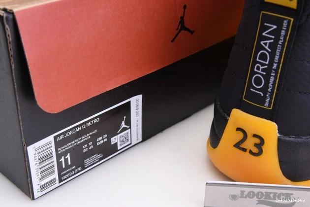 Retro Gold 130690-070 12 Jordan University Air Black 1202